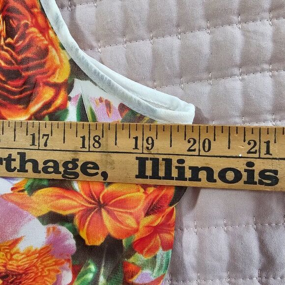 EUC LIKE NEW BISOU BISOU MICHELE BOHBOT FLORAL SLEEVELESS MAXI DRESS SIZE 10 / M - Picture 14 of 14